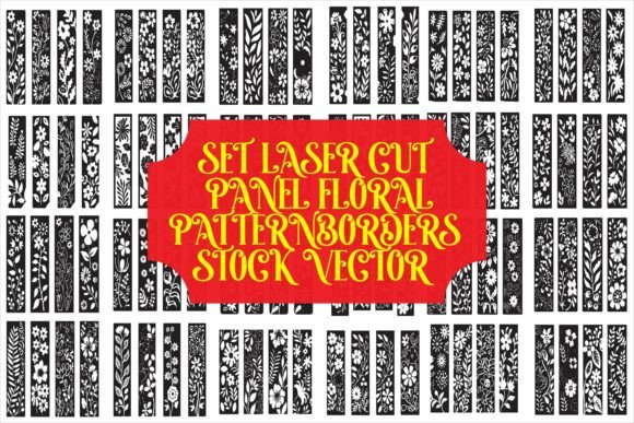 Download Set of Laser Cut Panel Floral Pattern - Floral pattern Collection