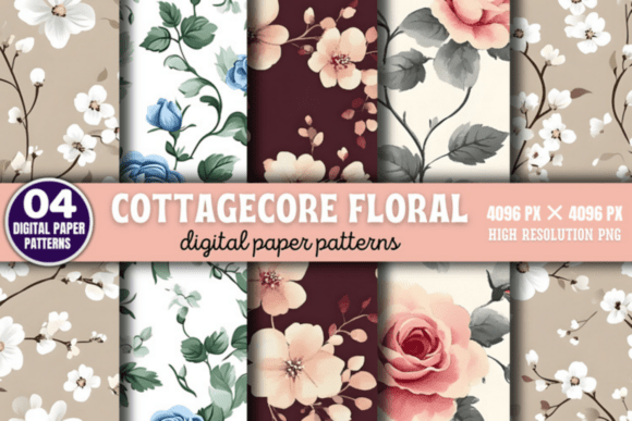 Download Cottagecore Floral Pattern - Floral pattern Collection