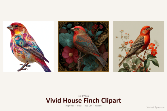 Download Vivid House Finch Clipart - Vivid Collection