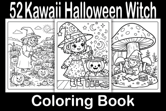 Download Kawaii Halloween Witch Coloring Book - Halloween witch Collection