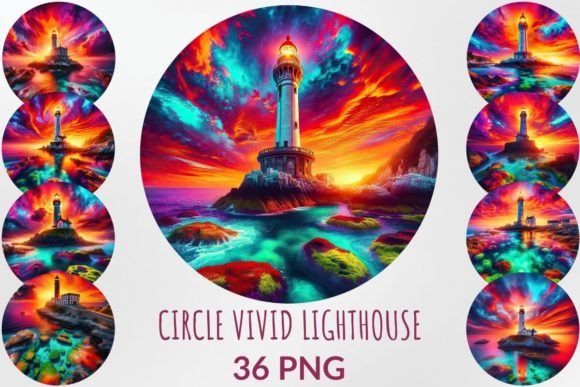 Download Nautical Vivid Lighthouse Sublimation - Vivid Collection