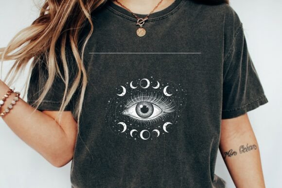 Download Celestial Third Eye Moon Phase Stars Png - Premium Resources