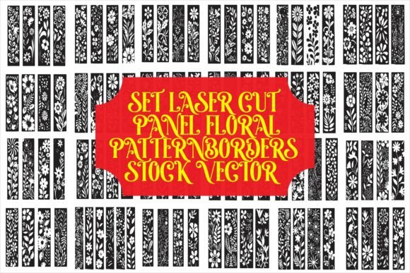 Download Set of Laser Cut Panel Floral Pattern - Floral pattern Collection