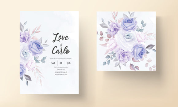 Download Purple Floral Wedding Invitation Design - Wedding Collection