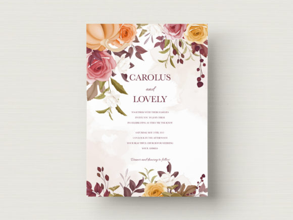 Download Luxury Wedding Card Floral Template - Wedding Collection