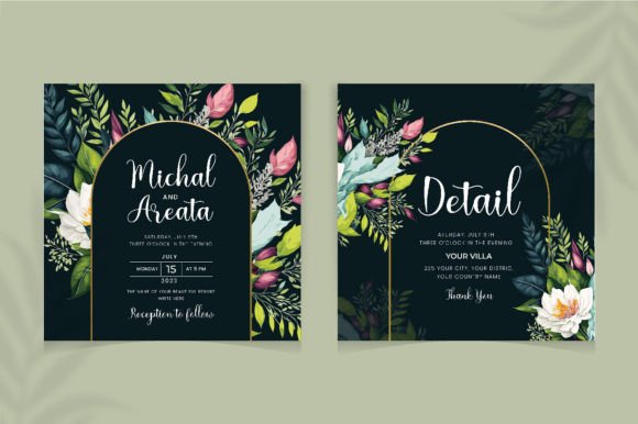 Download Watercolor Wedding Invitation Design - Wedding Collection