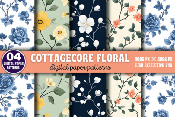Download Cottagecore Floral Pattern - Floral pattern Collection