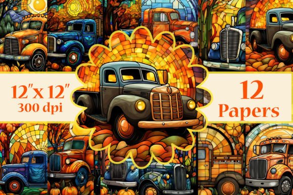 Download Truck Digital Papers,Pumpkin Papers - Pumpkin papers Collection