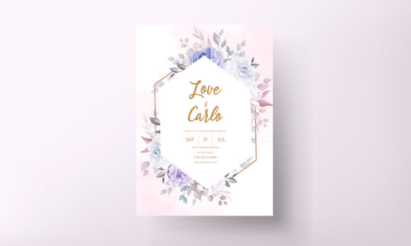 Download Purple Floral Wedding Invitation Design - Wedding Collection