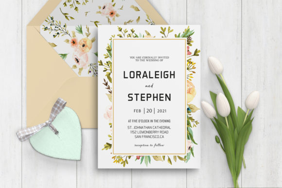 Download Beautiful Wreath Wedding Invitation - Wedding Collection