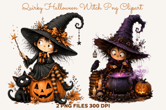 Download Quirky Halloween Witch PNG Clipart - Premium Resources