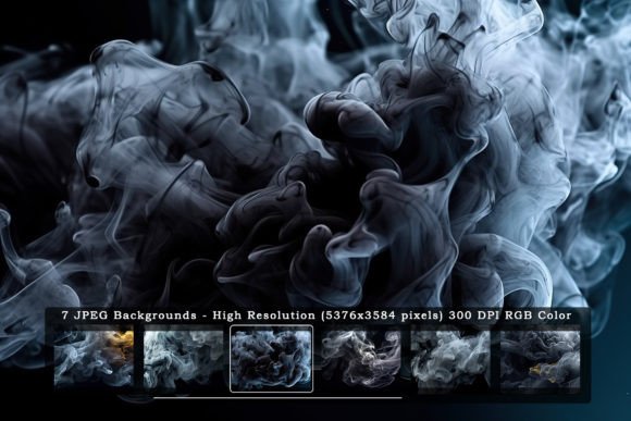 Download Vivid Black Smoke in Black Backgrounds - Premium Resources