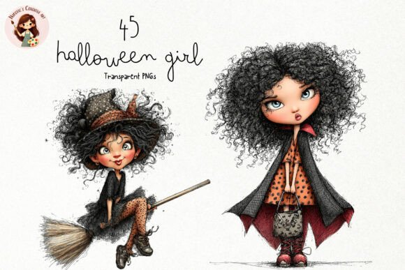 Download Cute Halloween Witch Girl PNG Clipart - Halloween witch Collection