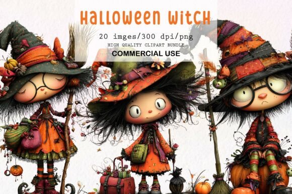 Download Quirky Halloween Witch Clipart - Premium Resources